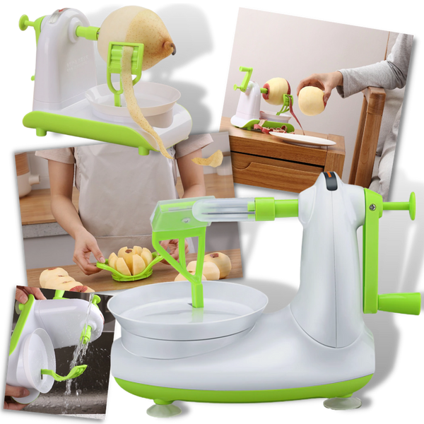 Hand-Cranked Fruit Peeler