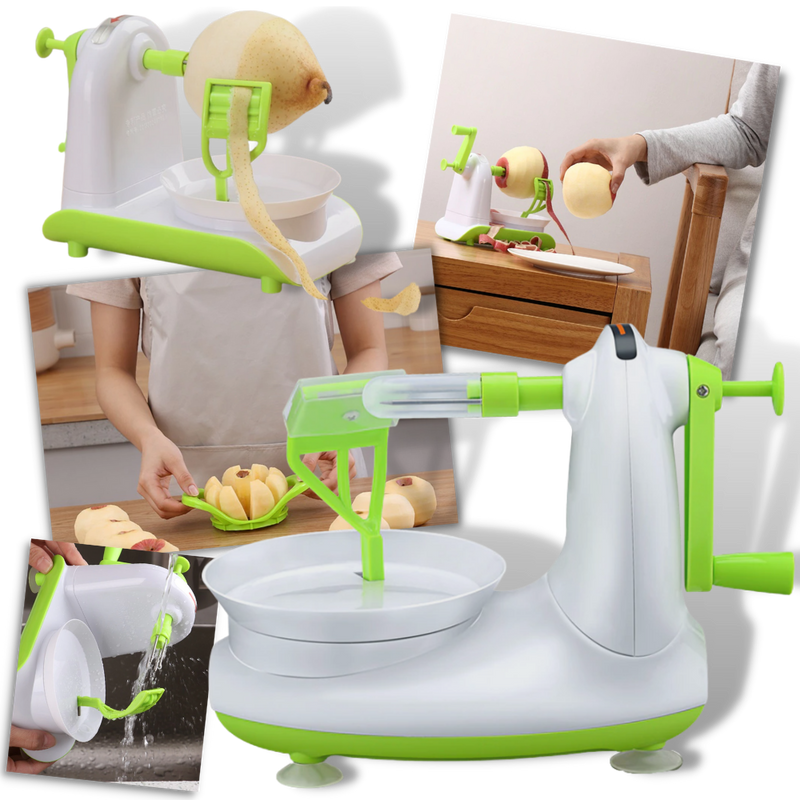 Hand-Cranked Fruit Peeler