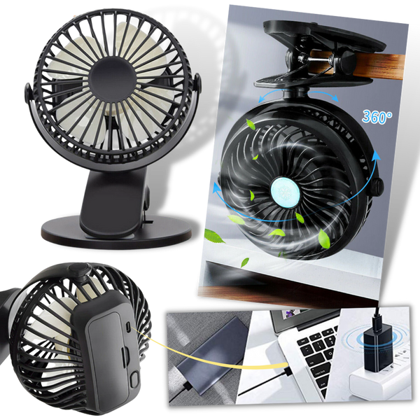 Portable Rechargeable USB Fan