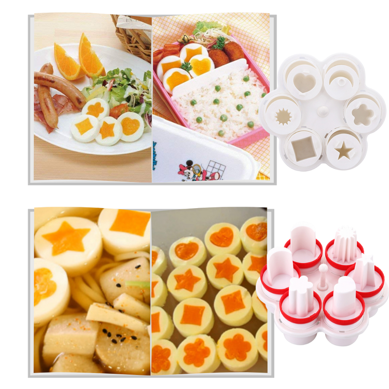 Pack of 6 Fancy Shape Egg Cookers