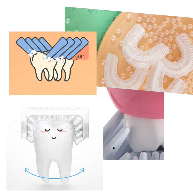 Electric U-Shaped Toothbrush for Kids