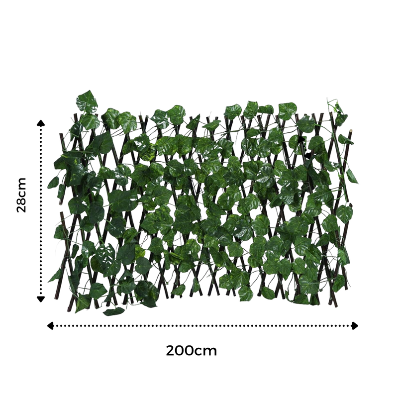 Retractable Artificial Plant Fence