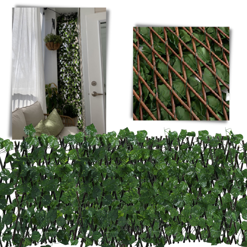 Retractable Artificial Plant Fence