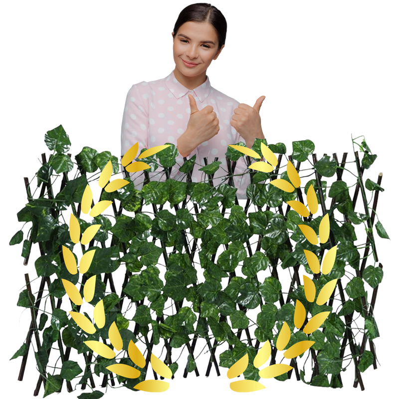 Retractable Artificial Plant Fence