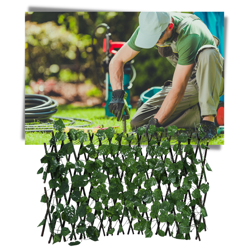 Retractable Artificial Plant Fence