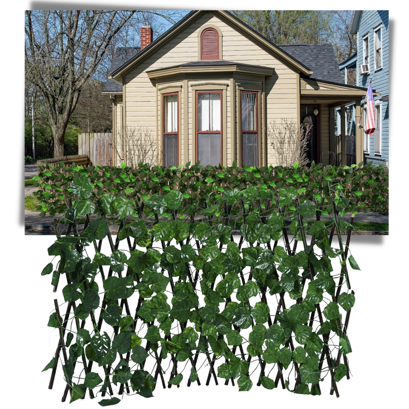 Retractable Artificial Plant Fence