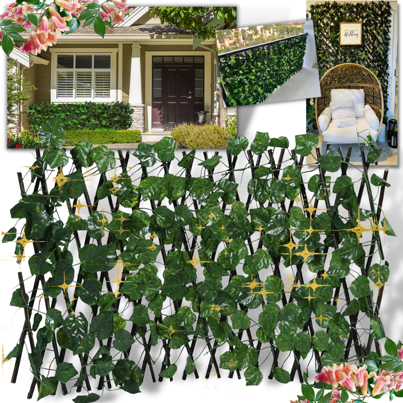 Retractable Artificial Plant Fence