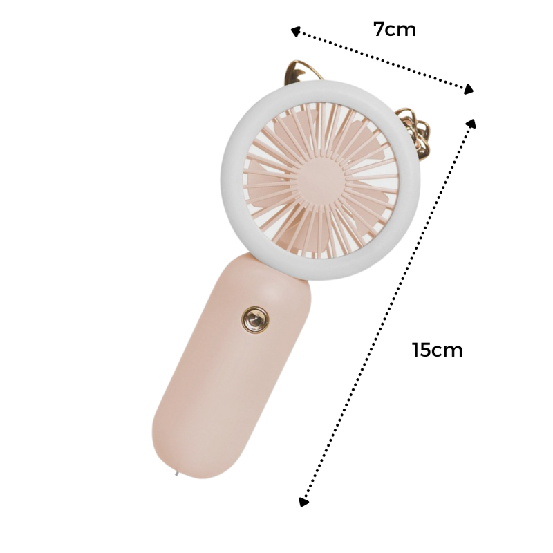 Handheld Pocket USB Fan with LED