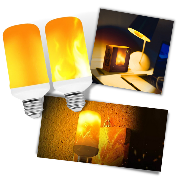LED Lamp with Flame Effect