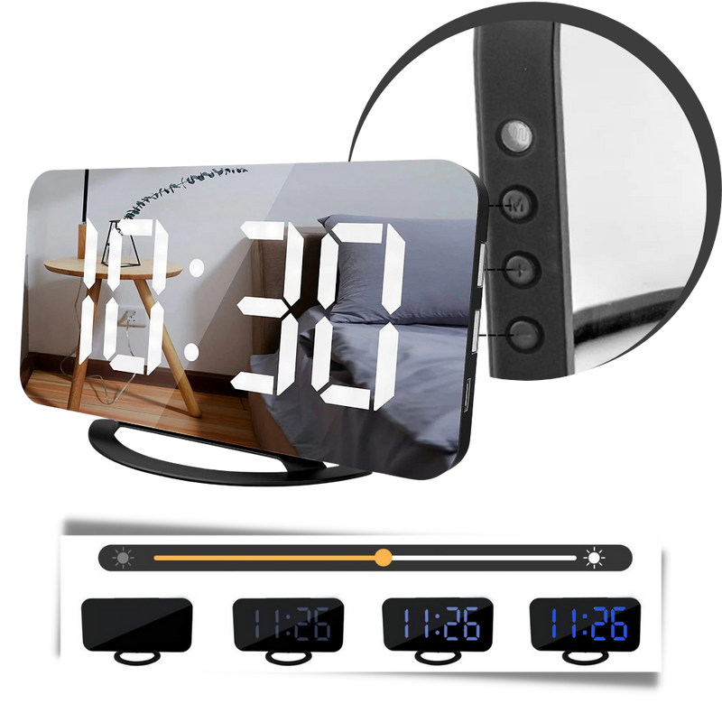 Multifunctional Digital Clock Mirror