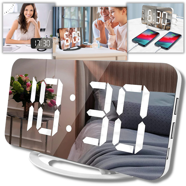 Multifunctional Digital Clock Mirror
