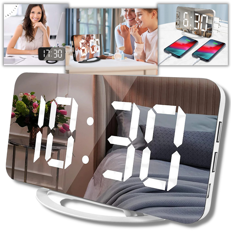 Multifunctional Digital Clock Mirror