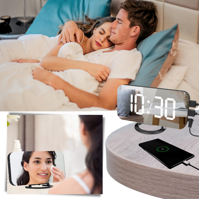 Multifunctional Digital Clock Mirror