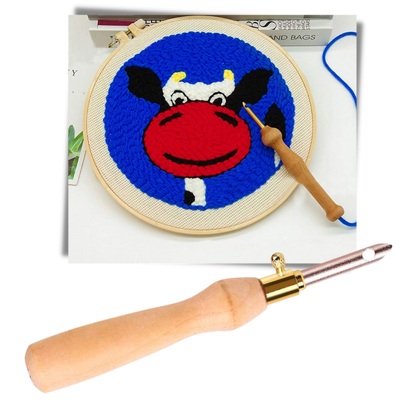 Embroidery Punch Needle Tool Kit