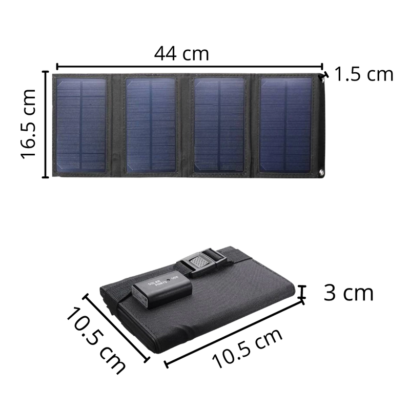 Portable Solar Panel Charger with USB Port