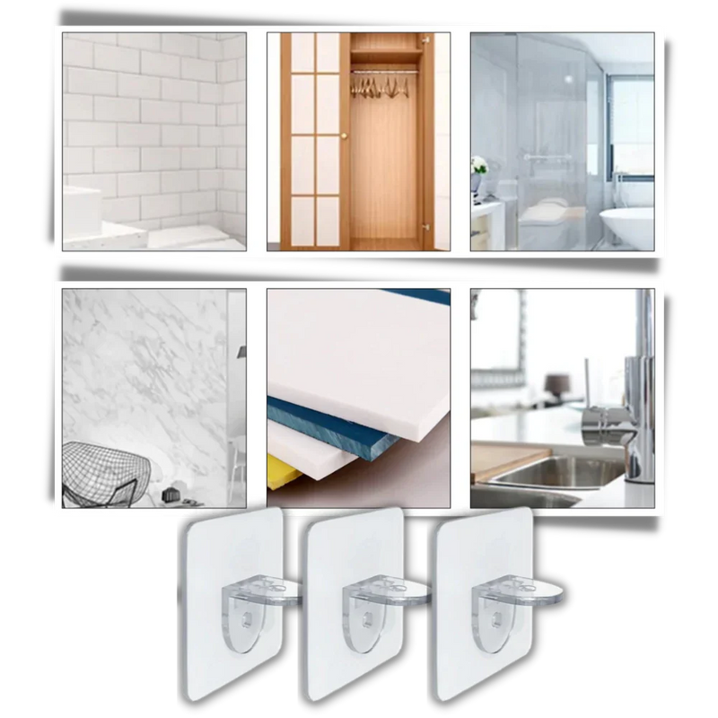 Adhesive Shelf Brackets