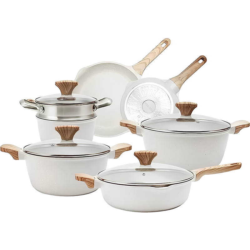 🔥 Full Kitchen Set: 9 Pots + 13 Free Utensils – Limited Stock!