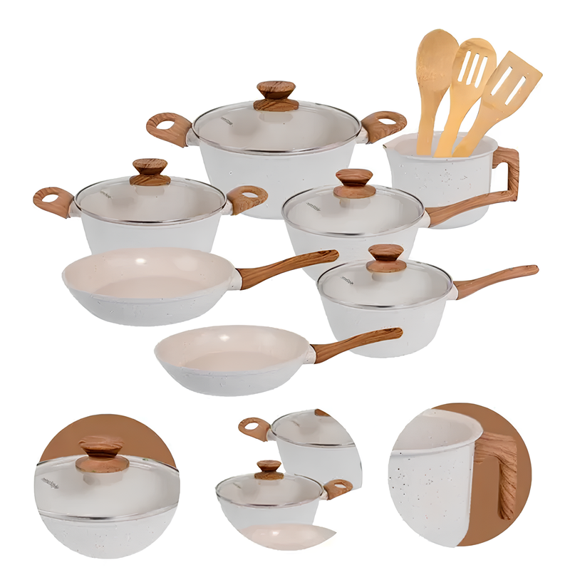 🔥 Full Kitchen Set: 9 Pots + 13 Free Utensils – Limited Stock!