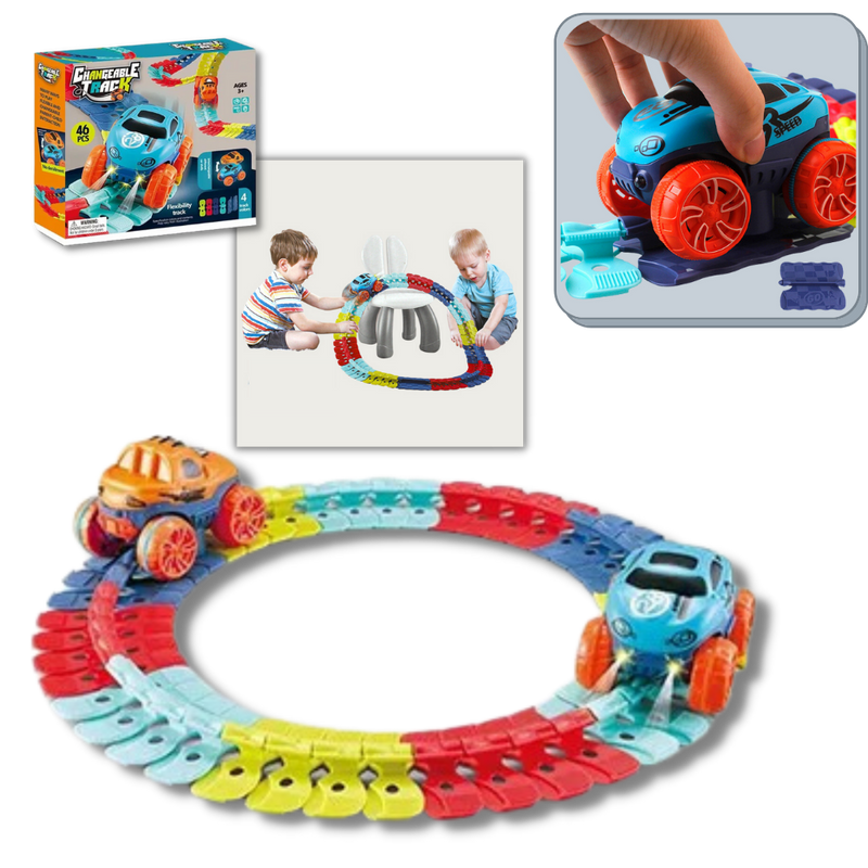 Flexible Rail Car Toy For Kids