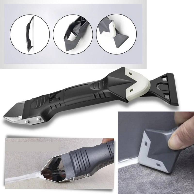Multi-Material Caulking and Scraping Tool