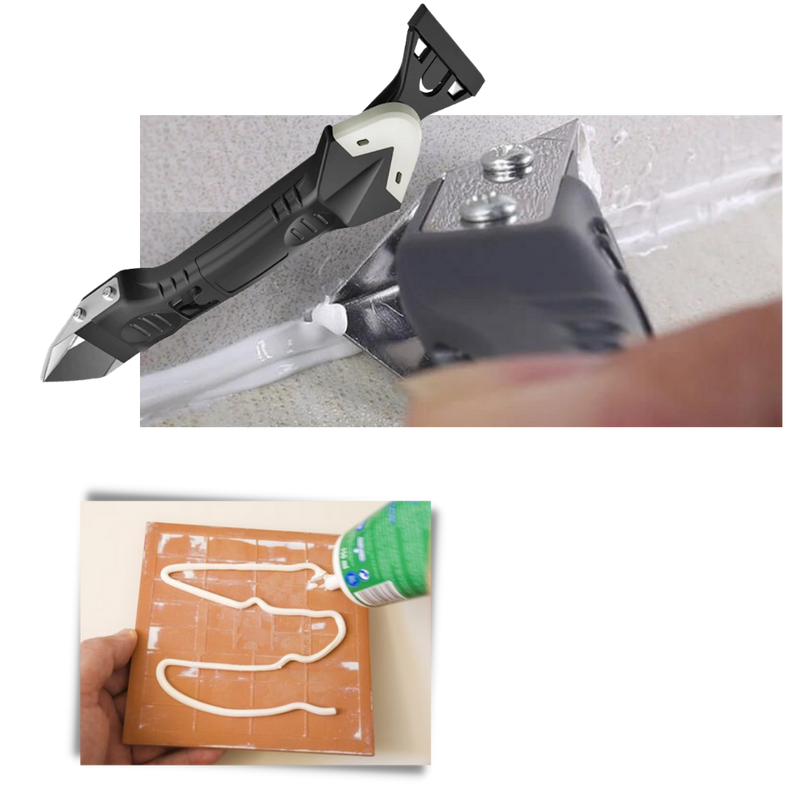 Multi-Material Caulking and Scraping Tool
