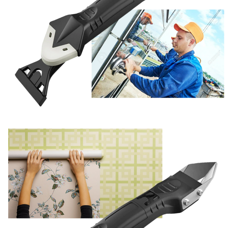 Multi-Material Caulking and Scraping Tool