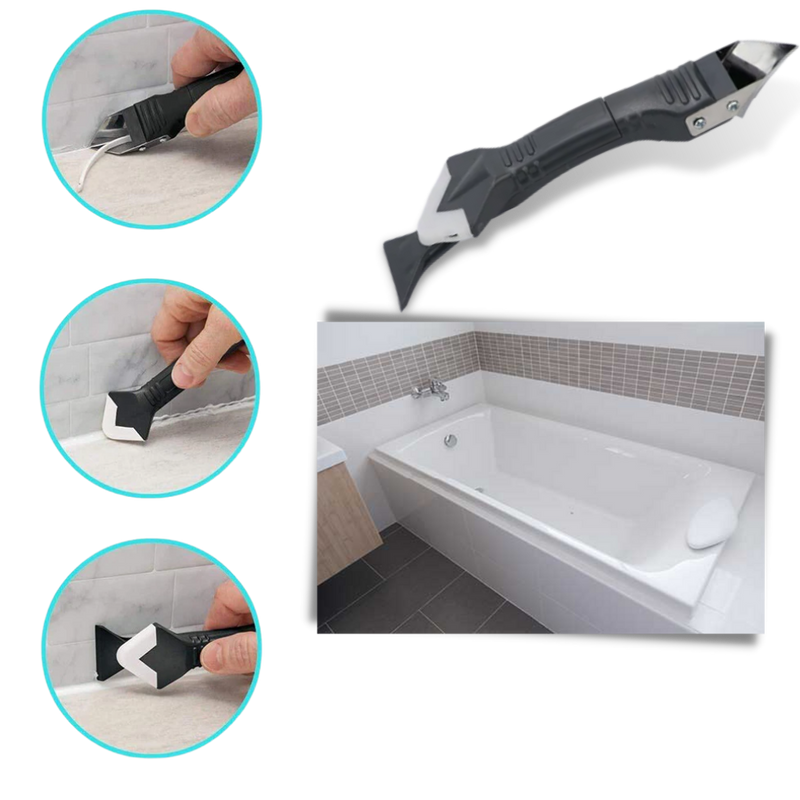Multi-Material Caulking and Scraping Tool