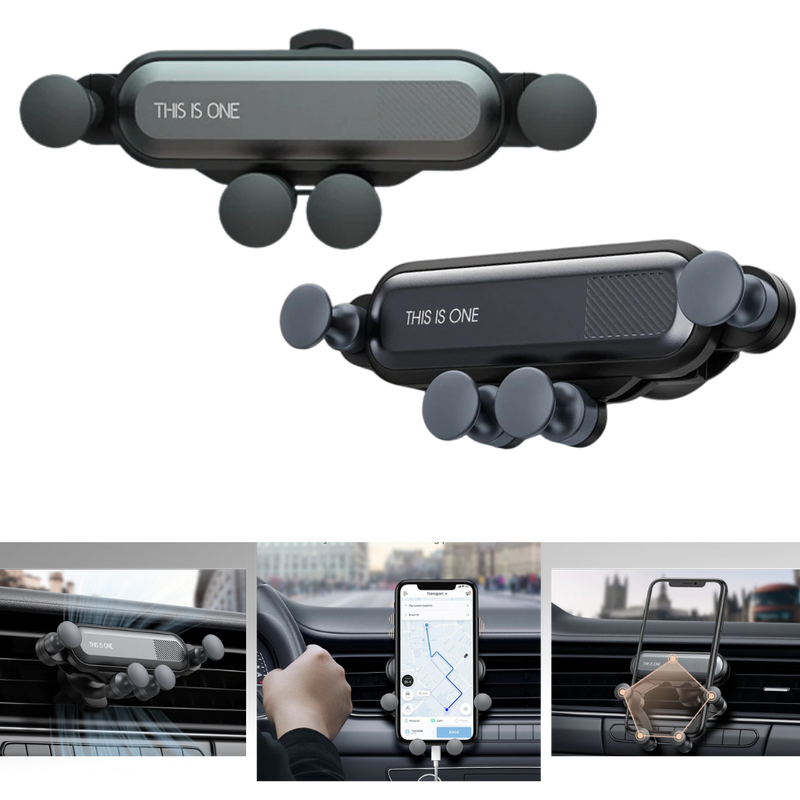Gravity car phone holder
