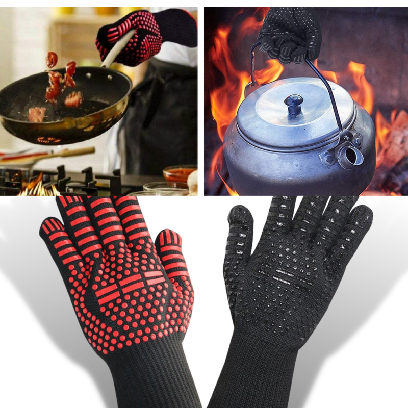 Heat resistant BBQ gloves (1 pair)