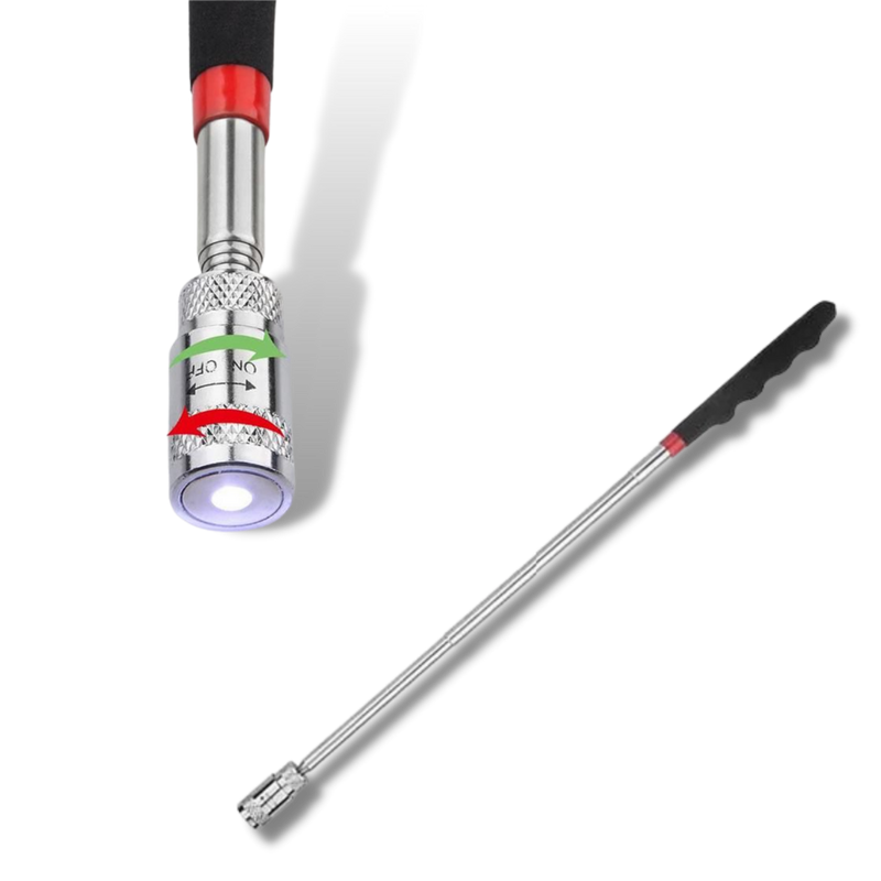 Retractable Magnetic Pickup Tool with LED