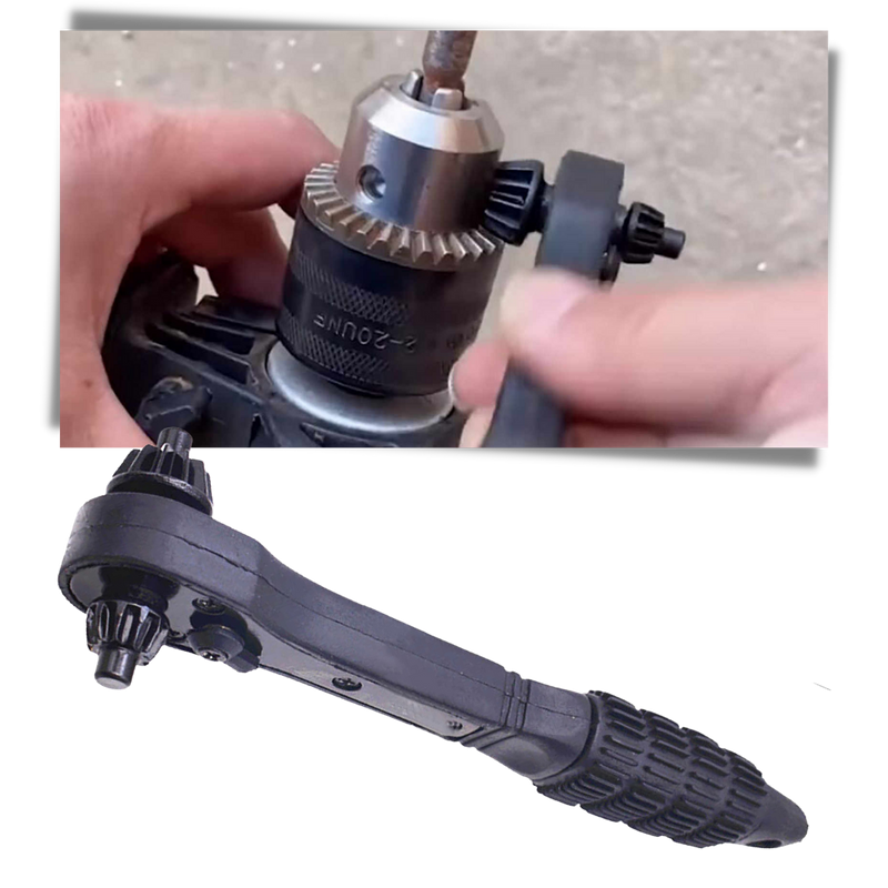Ratcheting Drill Chuck Key