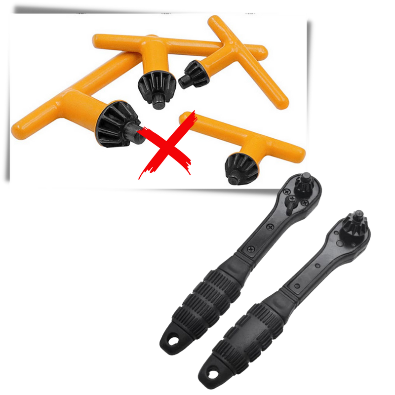 Ratcheting Drill Chuck Key