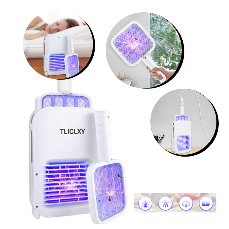 2 in 1 Electric Mosquito Swatter LED lamp