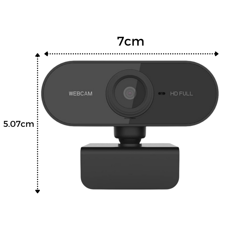 Rotating 1080p HD USB Webcam with Microphone