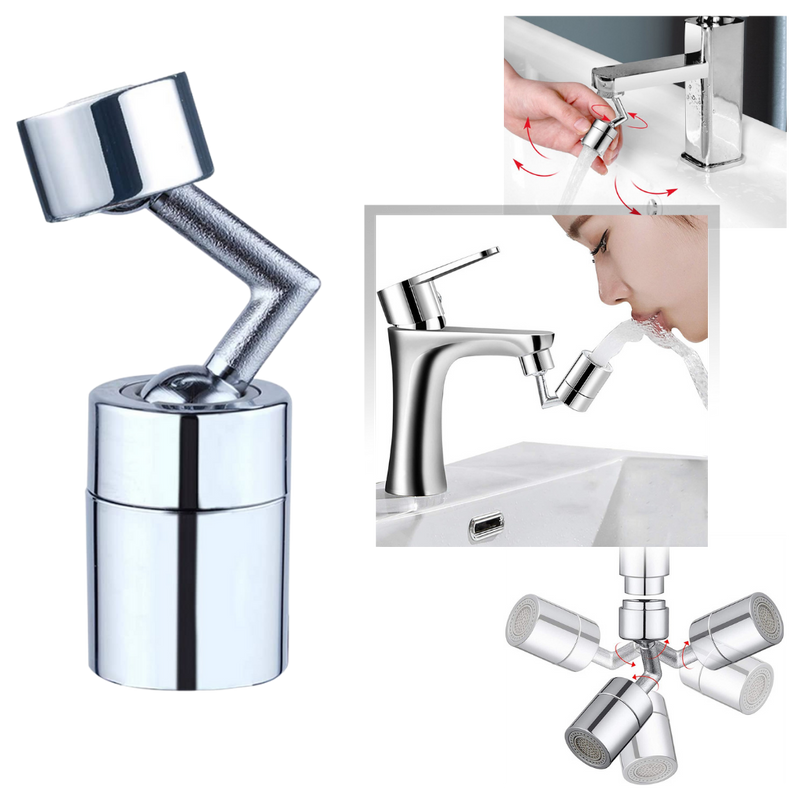 Rotating anti splash 360° swivel faucet nozzle