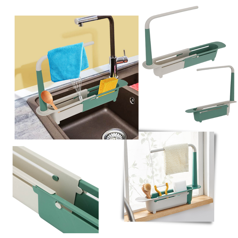 Extendable Storage Rack for Sink