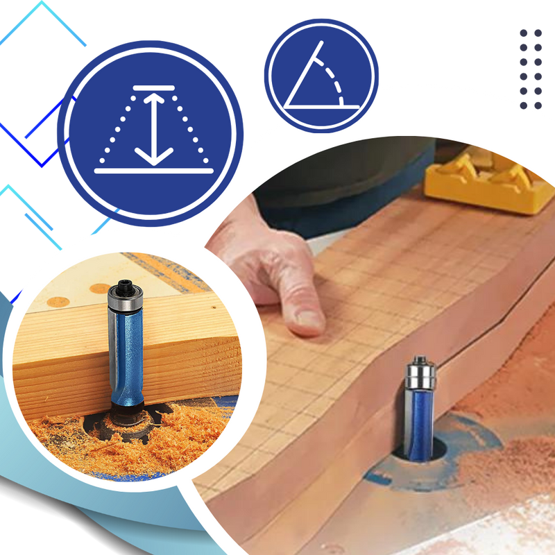 Anti-Kick Router Bits For Wood