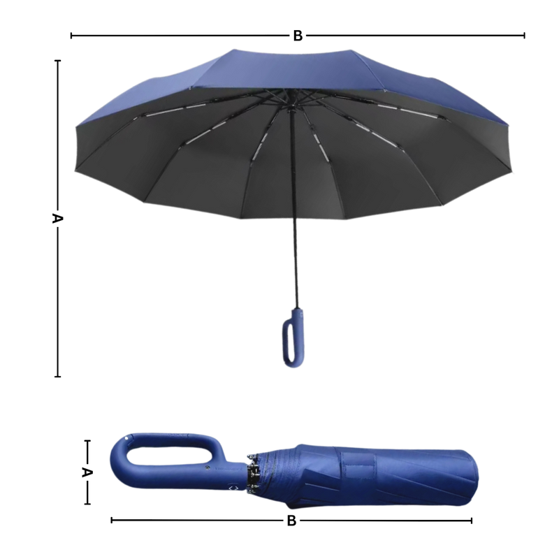 Automatic Lock Wind Resistant Umbrella