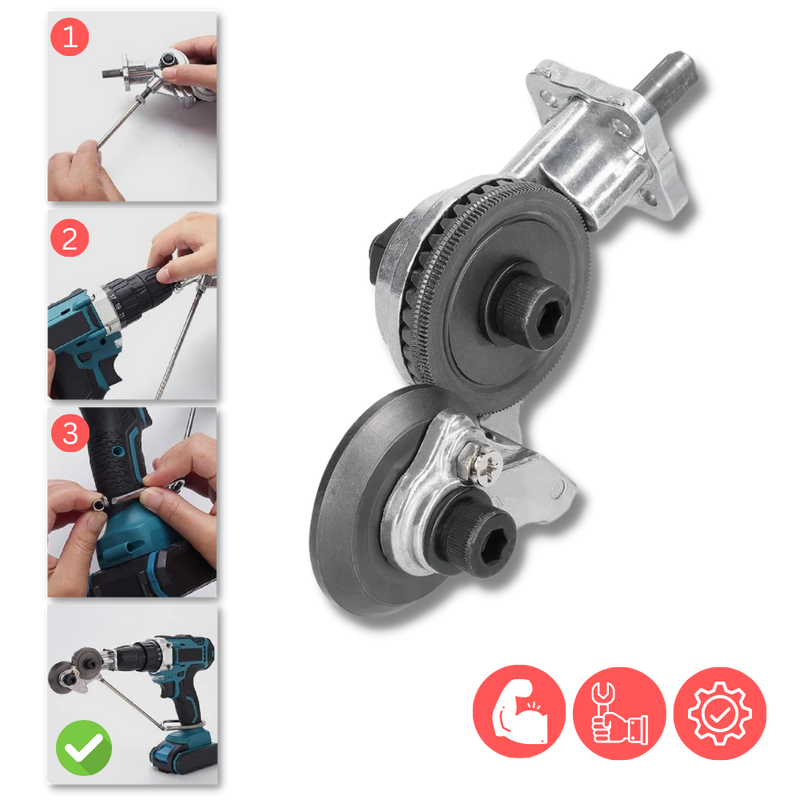 Electric Drill Plate Cutter Set