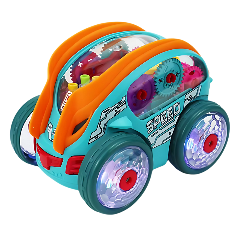 Gear-Powered Speedlite Toy Car