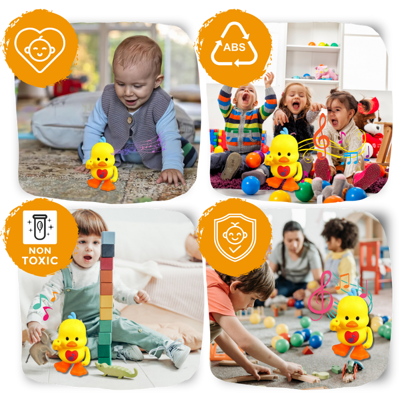 Interactive Light-Up Dancing Duck Toy
