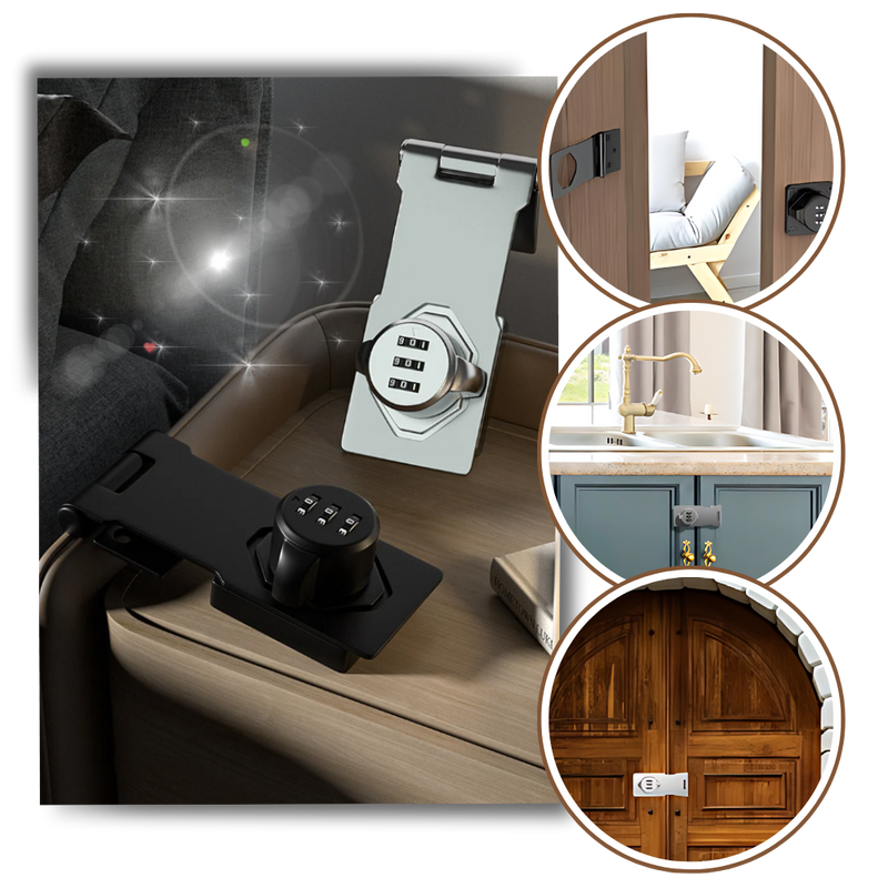 Keyless Quick Installation Cabinet Lock