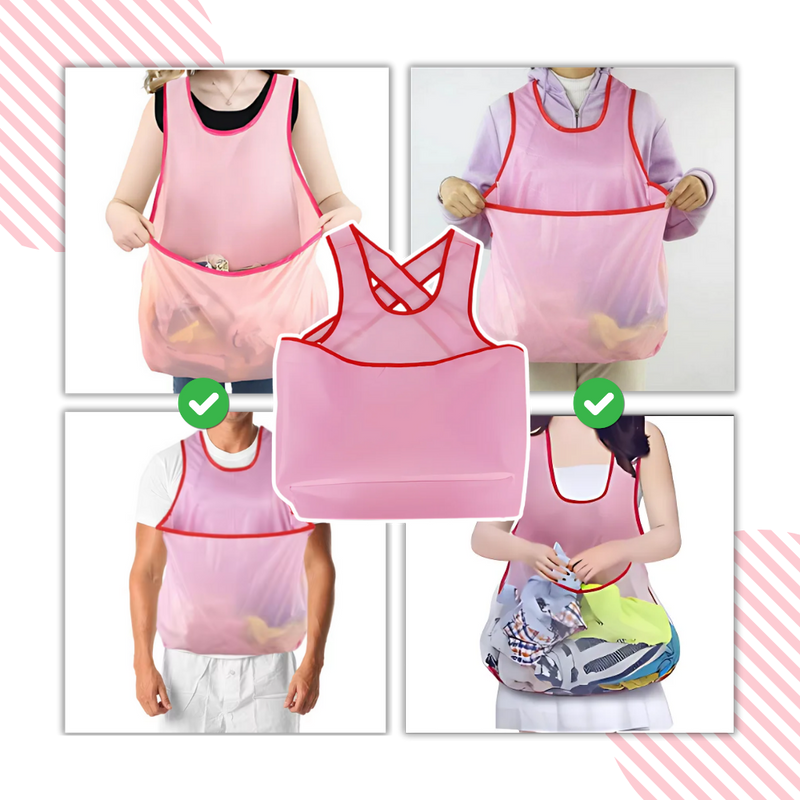 Large Pocket Waterproof Laundry Apron