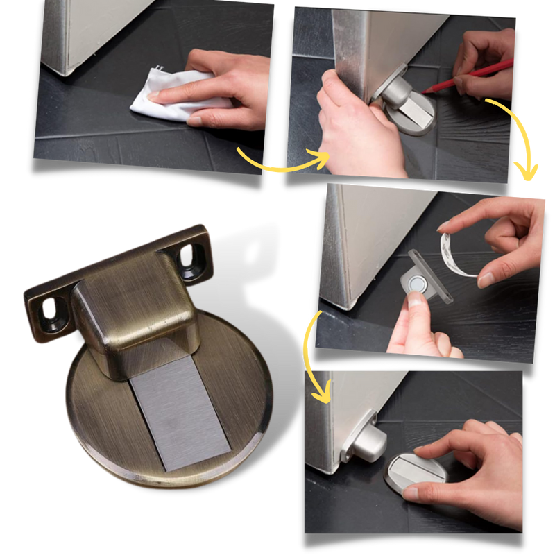 Magnetic Door Stopper in Stainless Steel
