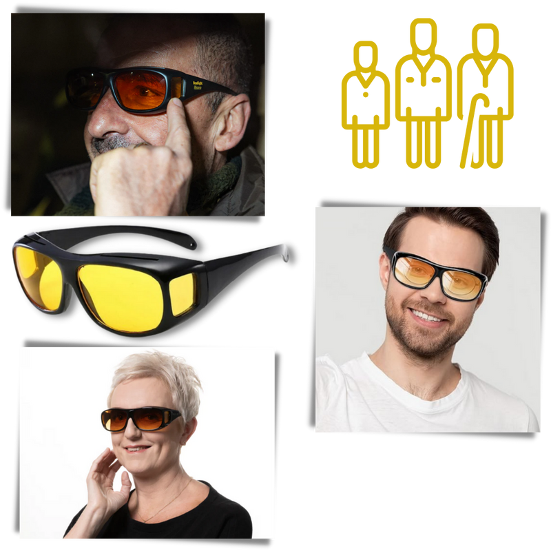 Night driving clarity glasses