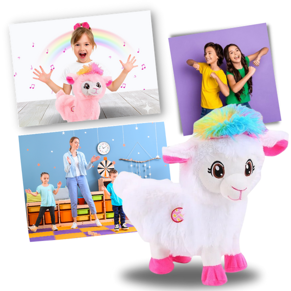 Rainbow Dancing Llama Musical Shakin Toy